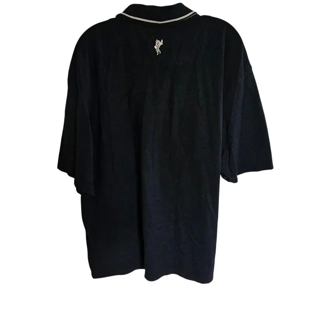 Ashworth Men's Polo, Black, Size XL